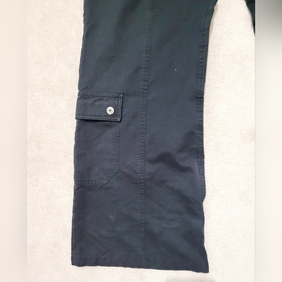 S. Oliver Pants Wide Leg Cargo Y2K Black Woman's Size 40 TINKA - Picture 5 of 13